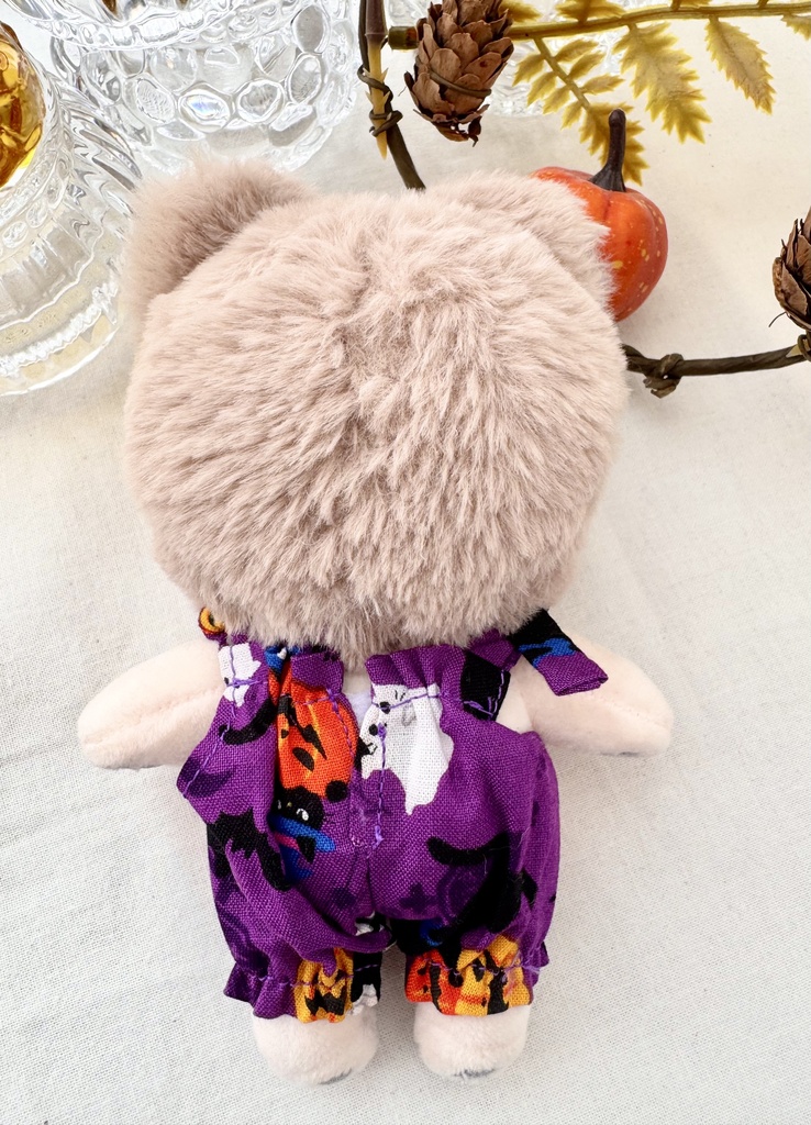 ぬい服 無属性ぬいぐるみ10センチサイズ ロンパース ハロウィンパープル