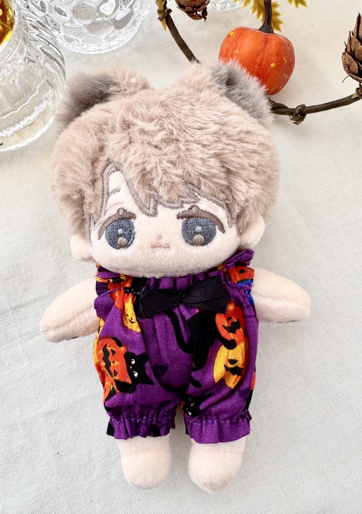 ぬい服 無属性ぬいぐるみ10センチサイズ ロンパース ハロウィンパープル