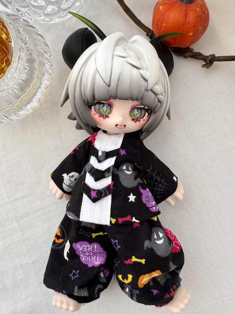 ブラインドドールサイズ カンフーパジャマ ハロウィンブラック