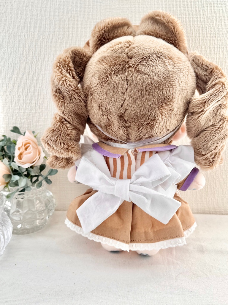 ぬい服 無属性ぬいぐるみ20センチサイズ ウェイトレスセット カフェオレ クッキー