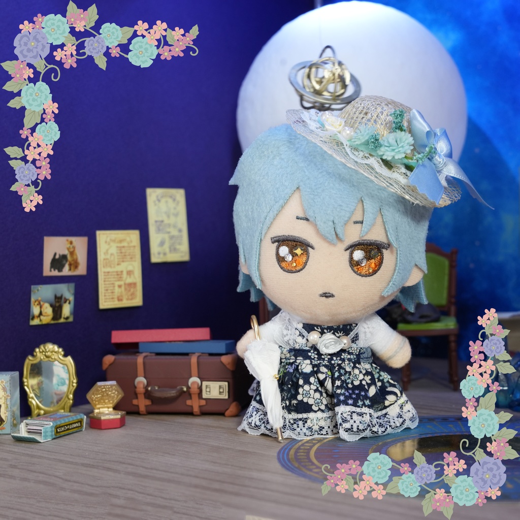 夏のお嬢様コーデ+ソフトクリーム