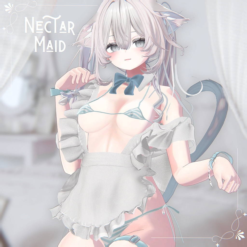 【9アバター対応】NectarMaid【VRChat向け衣装モデル】