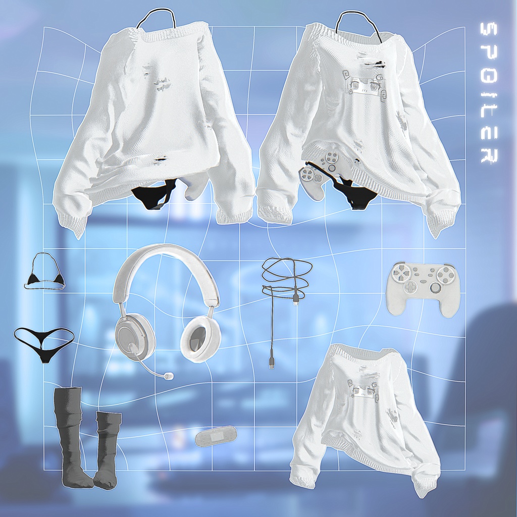 【8アバター】Spoiler!【VRChat向け衣装モデル】