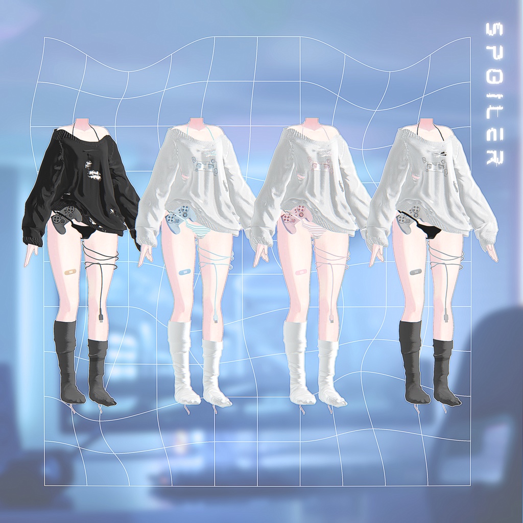 【8アバター】Spoiler!【VRChat向け衣装モデル】