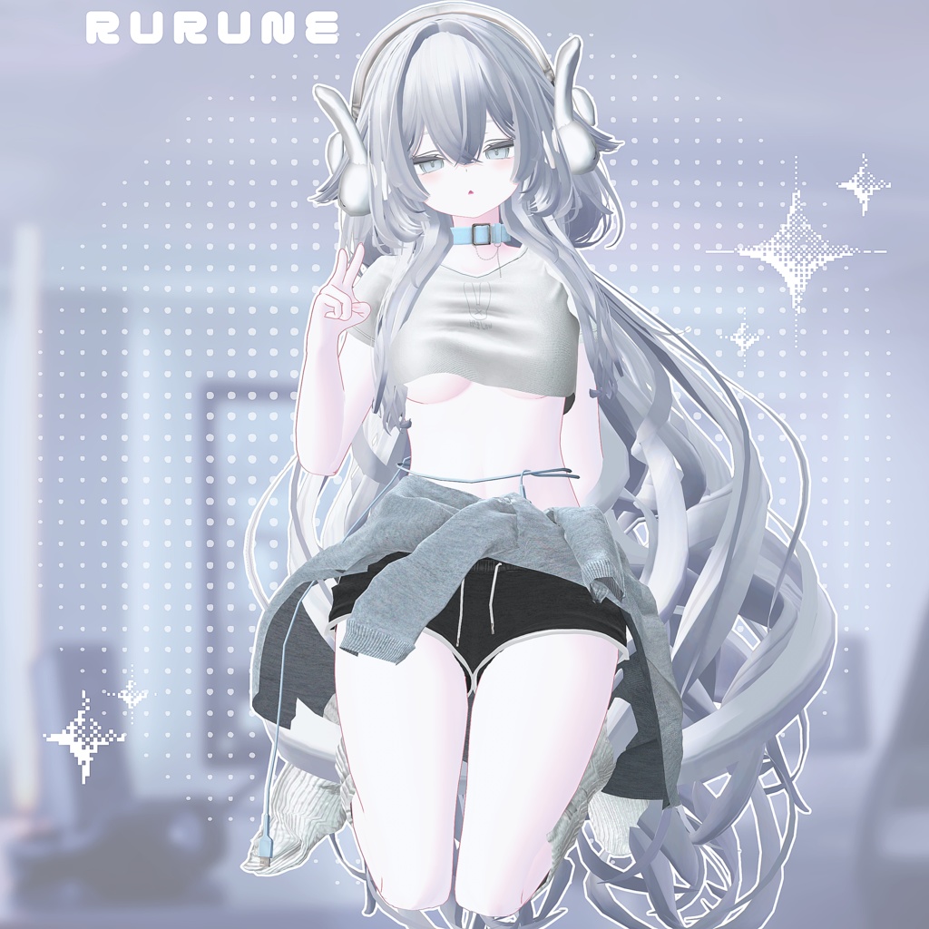 SALE🐰【12アバター】Respawn -りすぽーん-【VRChat向け衣装モデル】