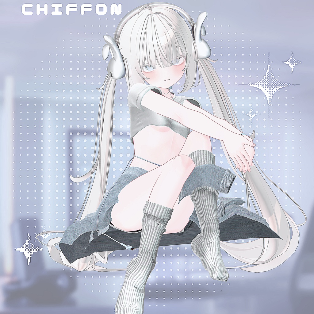 SALE🐰【12アバター】Respawn -りすぽーん-【VRChat向け衣装モデル】