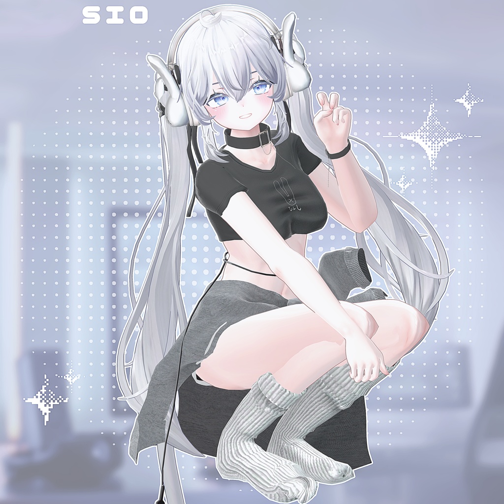 SALE🐰【12アバター】Respawn -りすぽーん-【VRChat向け衣装モデル】