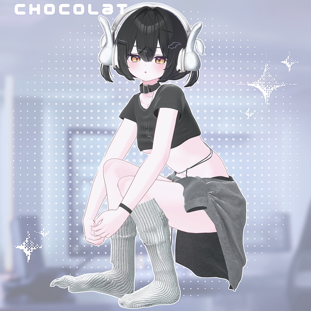 SALE🐰【12アバター】Respawn -りすぽーん-【VRChat向け衣装モデル】