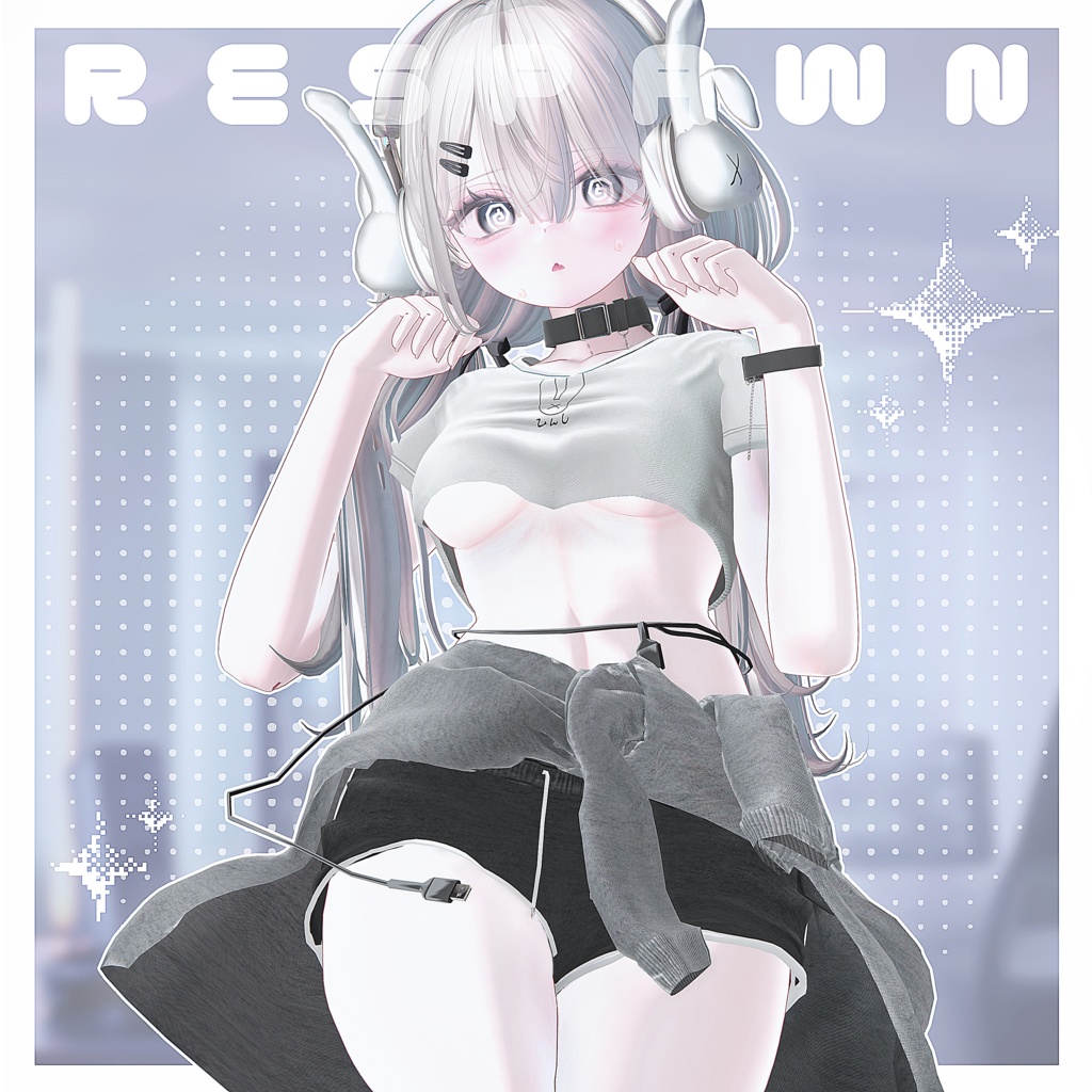 SALE🐰【12アバター】Respawn -りすぽーん-【VRChat向け衣装モデル】