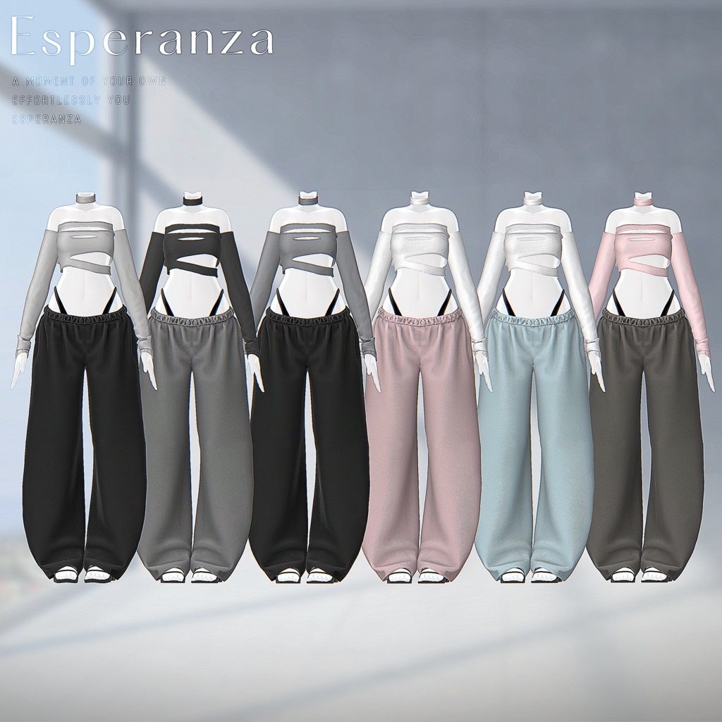 初日限定SALE🖤Esperanza【15アバター/VRChat向け衣装モデル】