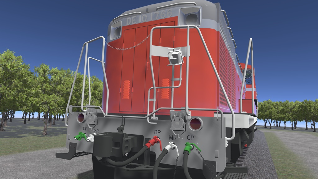 【VRChat想定:3Dモデル】DE10形ディーゼル機関車