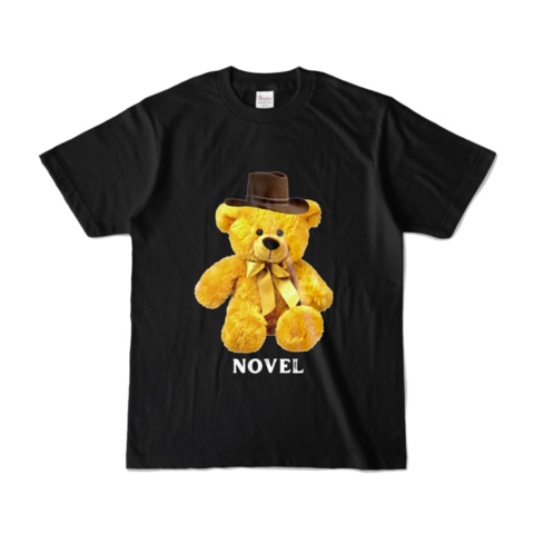 カウボーイハットをかぶった愛らしいクマ-カラーTシャツ