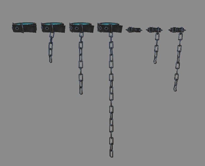 鎖付き首輪と腕輪