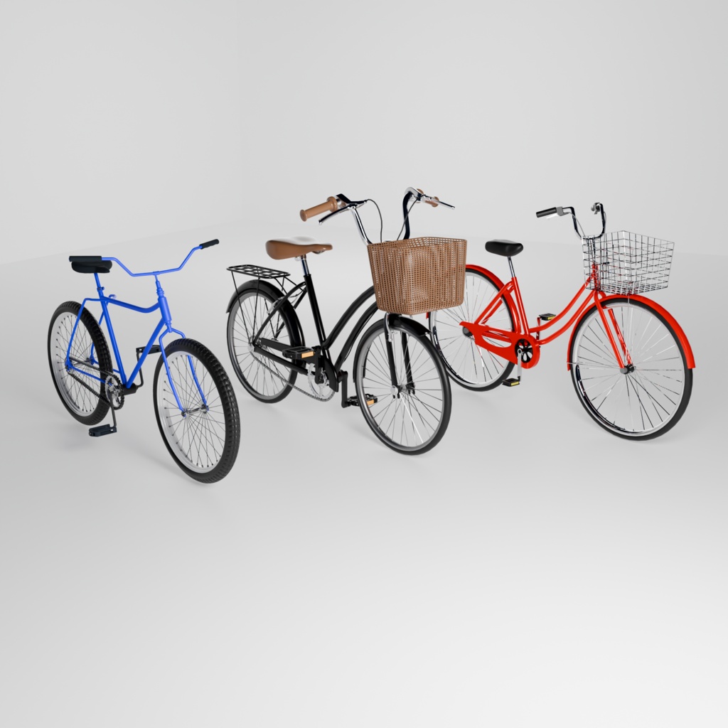 自転車　3Dモデル