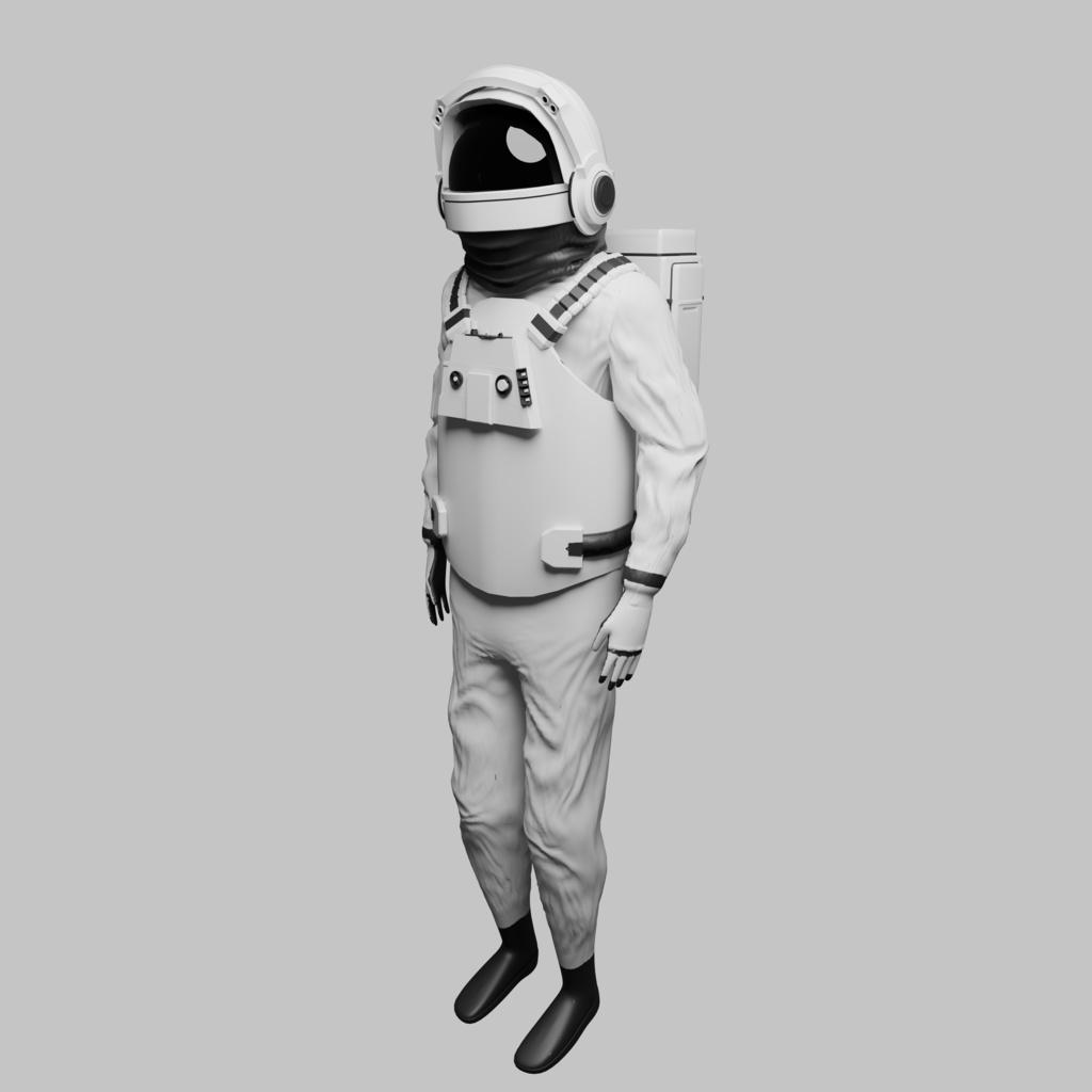 宇宙飛行士　3Dモデル