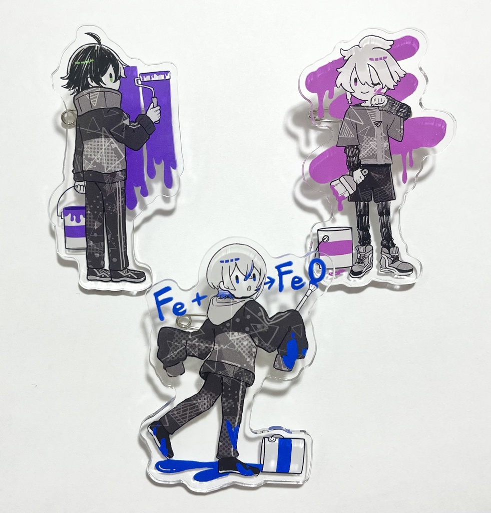 アクリルバッジクリップ/江戸三作