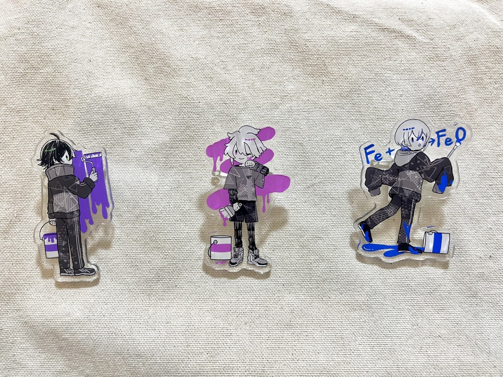 アクリルバッジクリップ/江戸三作