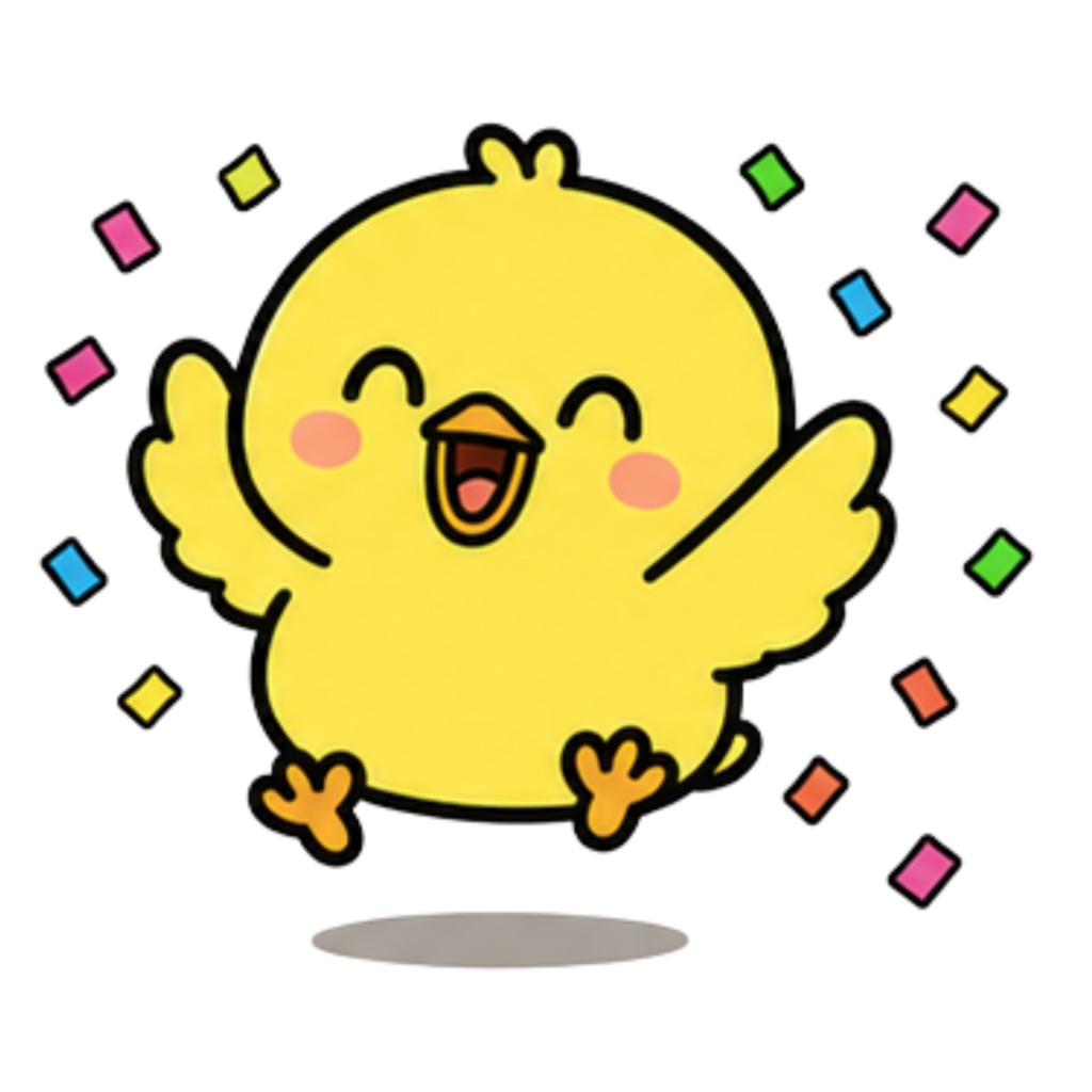 ぴいちゃんTheデジタルステッカー10点セット
