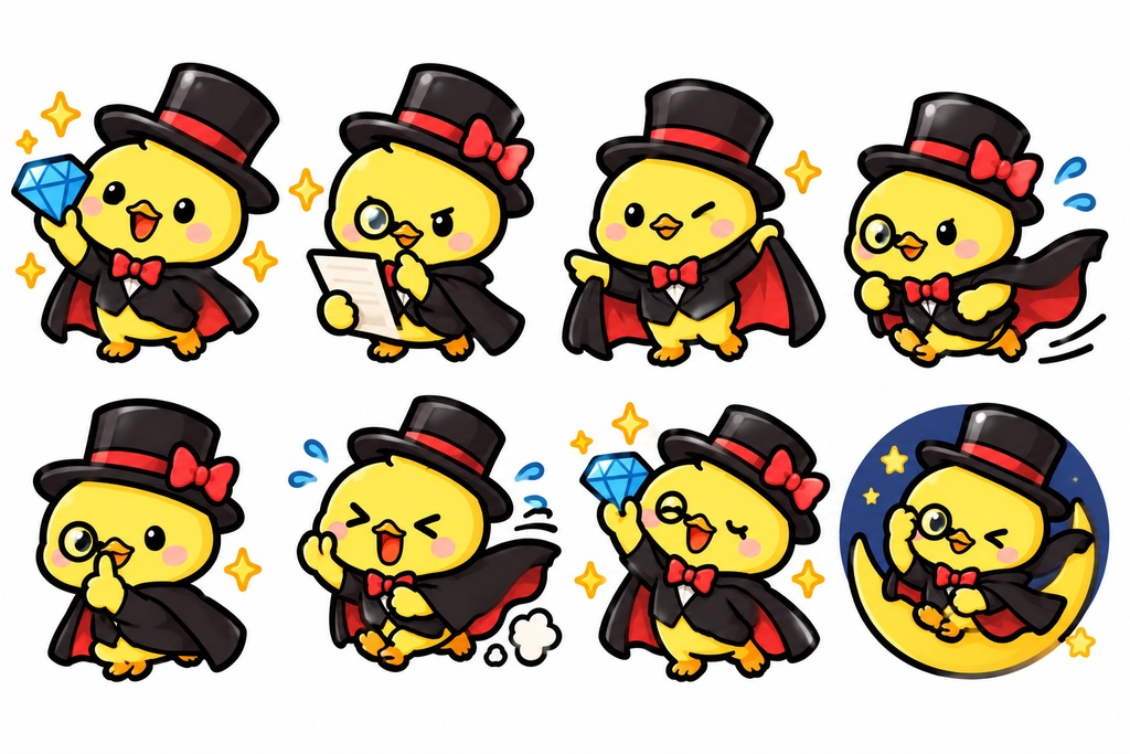 ぴいちゃんデジタルステッカー32枚セット