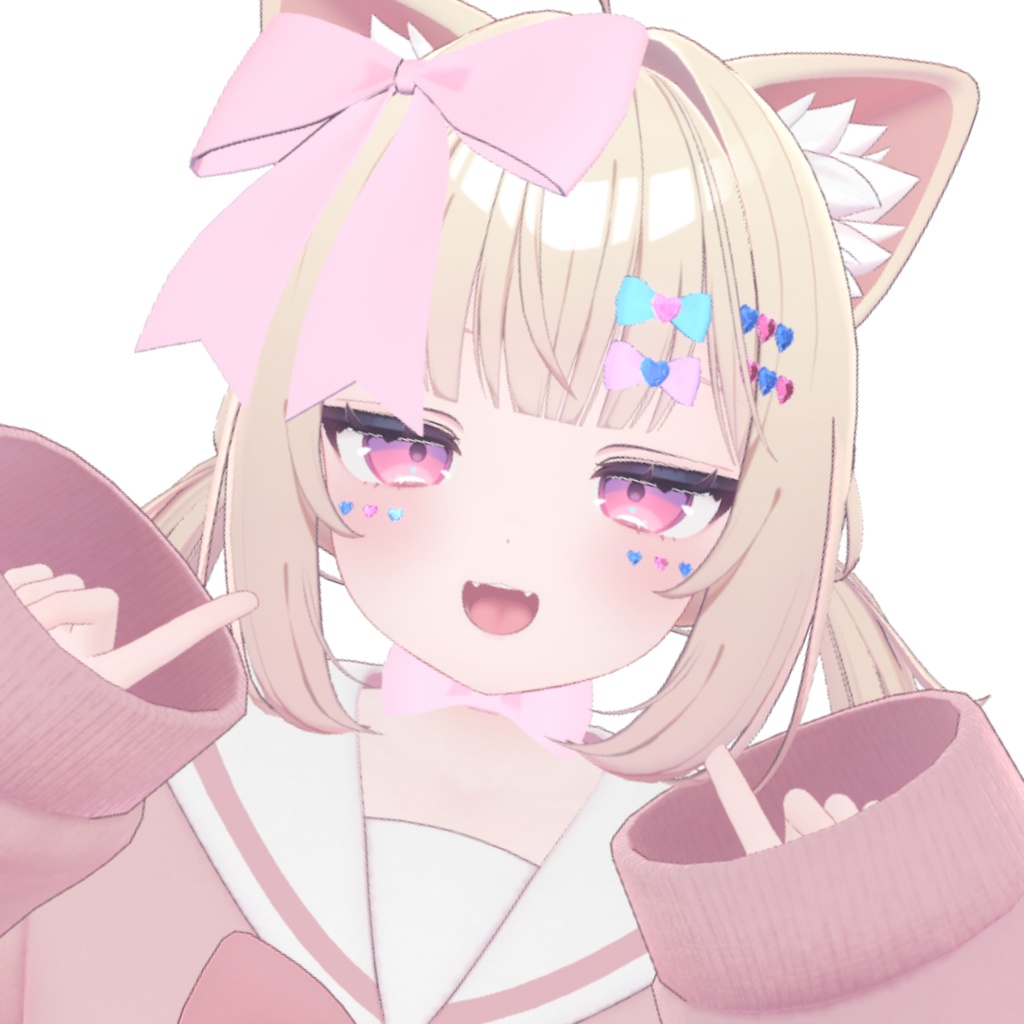 【Free/無料】Ribbon&Heart【ヘアアクセサリー】