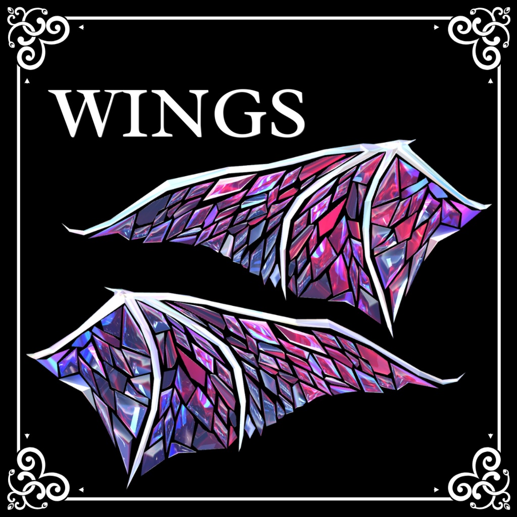 【パーティクル付き】JEWEL SHARDS WINGS【PB設定済み】【MA設定済】
