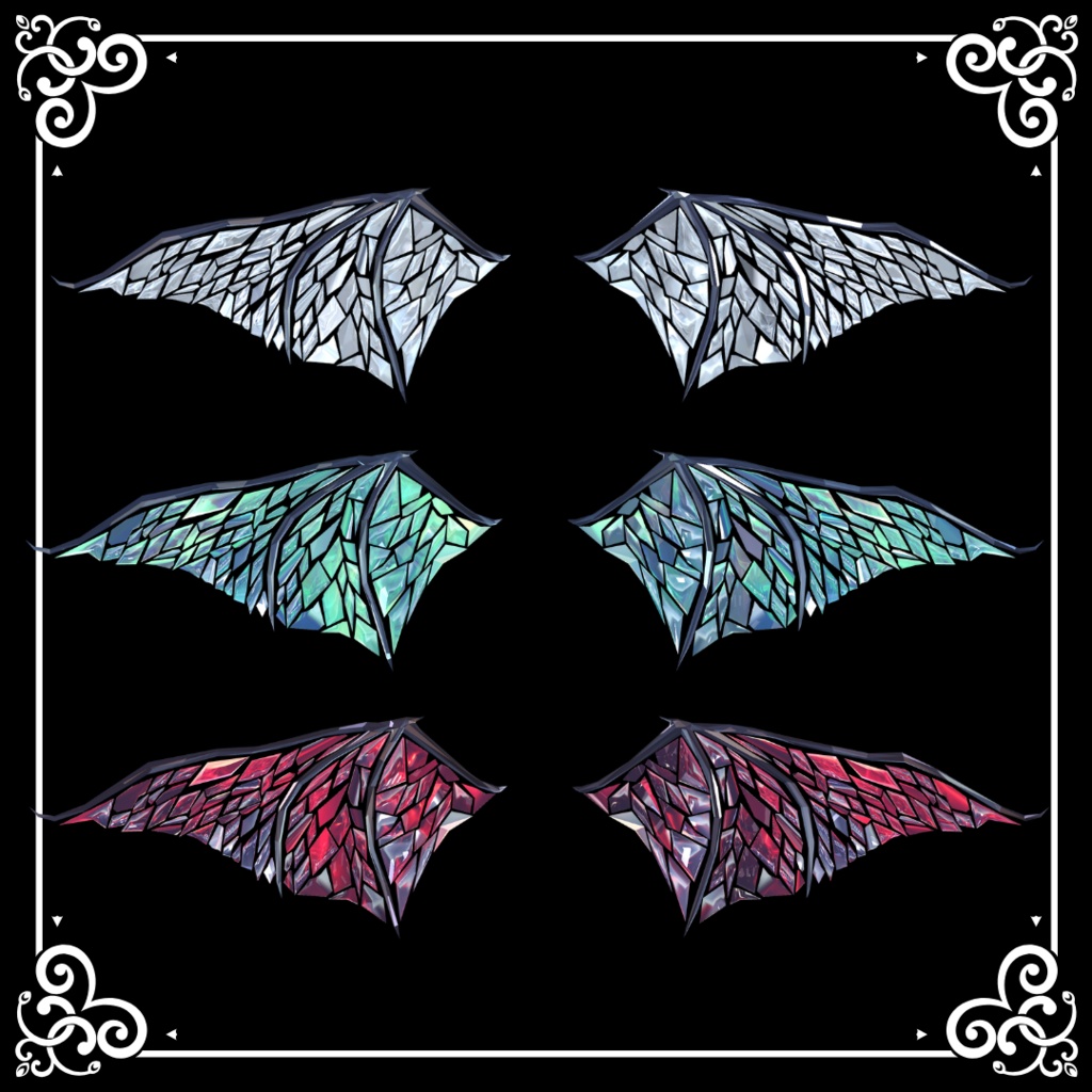 【パーティクル付き】JEWEL SHARDS WINGS【PB設定済み】【MA設定済】