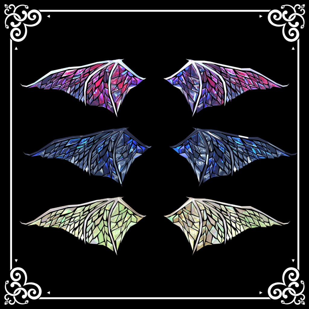 【パーティクル付き】JEWEL SHARDS WINGS【PB設定済み】【MA設定済】