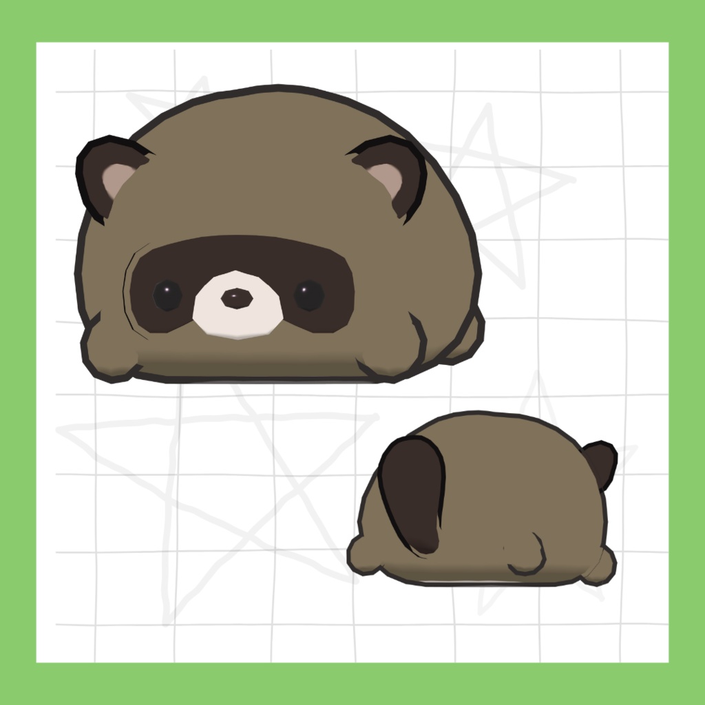 もふもち!たぬきつねズ【パーティクル付き】