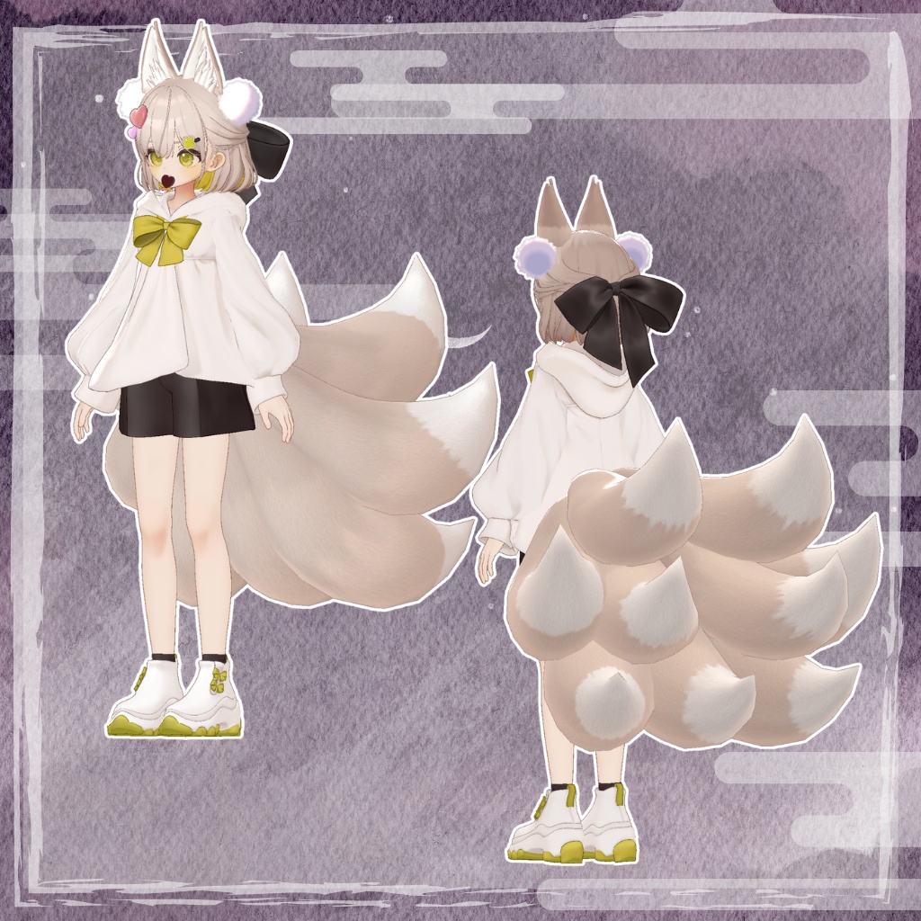 🦊恋狐がれ【九尾のけもみみ&しっぽ】