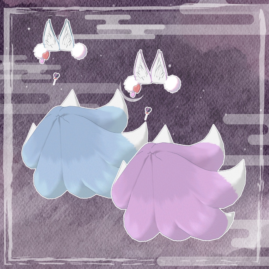 🦊恋狐がれ【九尾のけもみみ&しっぽ】