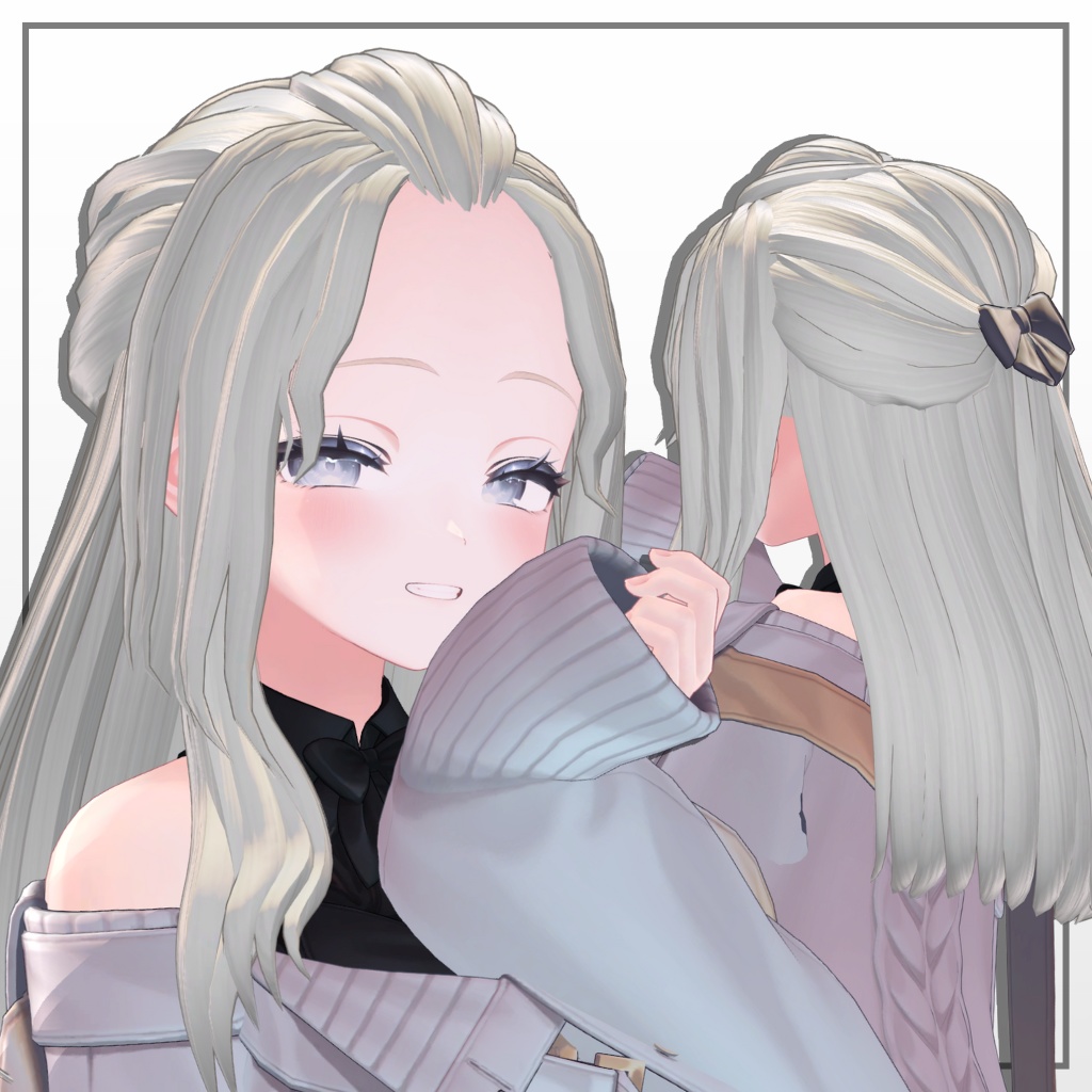 まけんきポンパハーフアップ【5アバター対応】