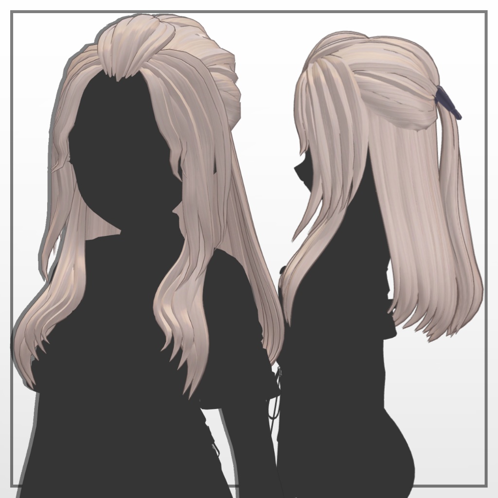 まけんきポンパハーフアップ【5アバター対応】