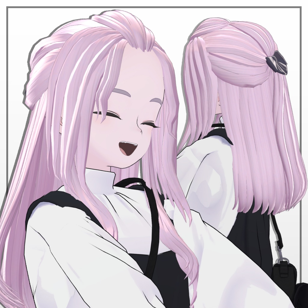 まけんきポンパハーフアップ【5アバター対応】