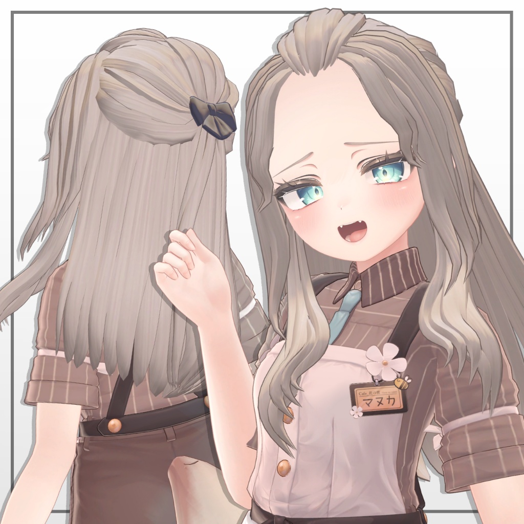 まけんきポンパハーフアップ【5アバター対応】