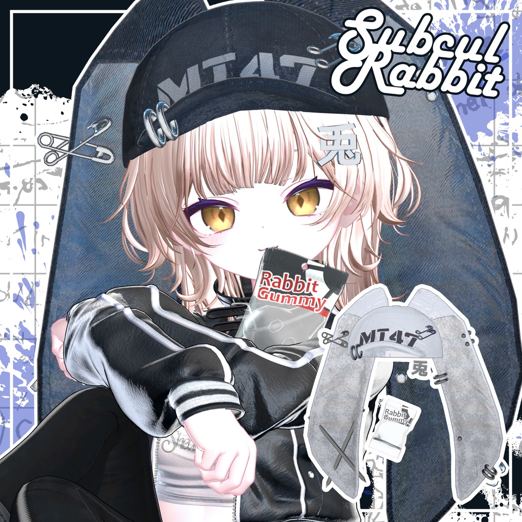 【フォロワー6000人記念期間限定FREE】Subcul_Rabbit【帽子】