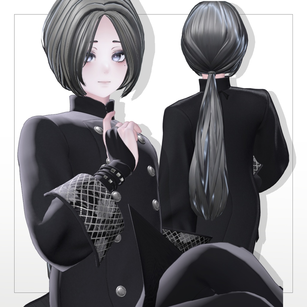 シンプルローポニー【7アバター対応】