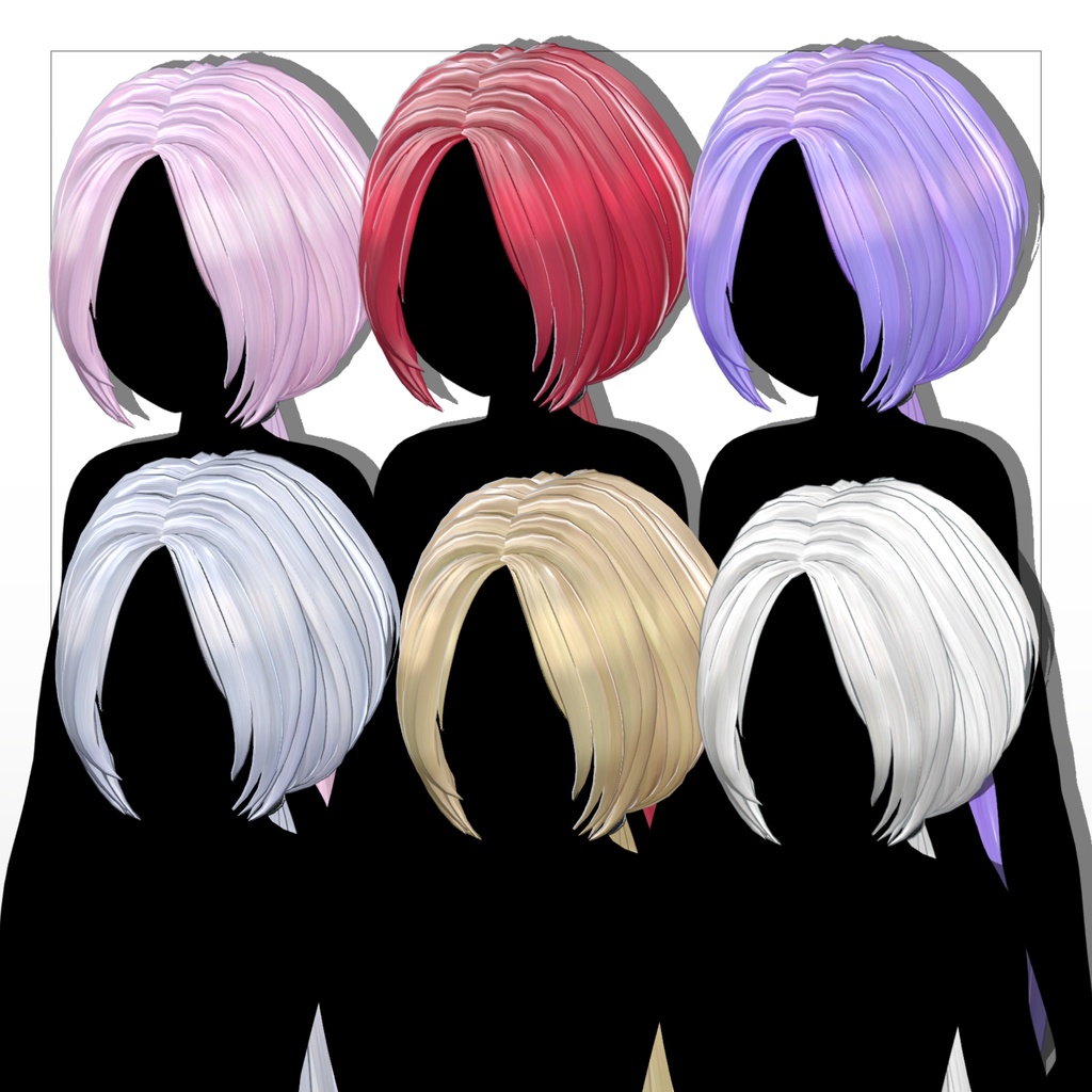 シンプルローポニー【6アバター対応】