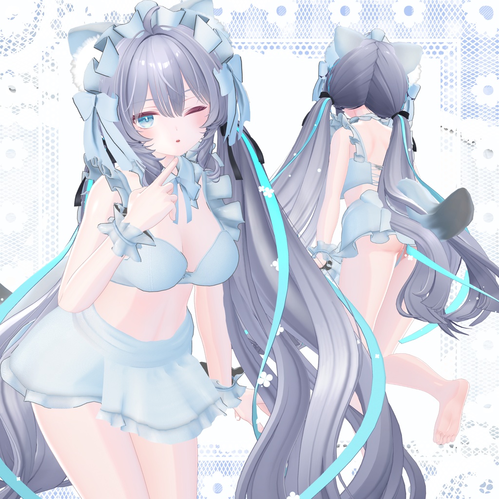 【新作40%OFFセール】おきらくニャーメイド【9アバター対応】