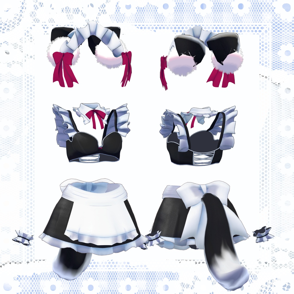 【新作40%OFFセール】おきらくニャーメイド【9アバター対応】