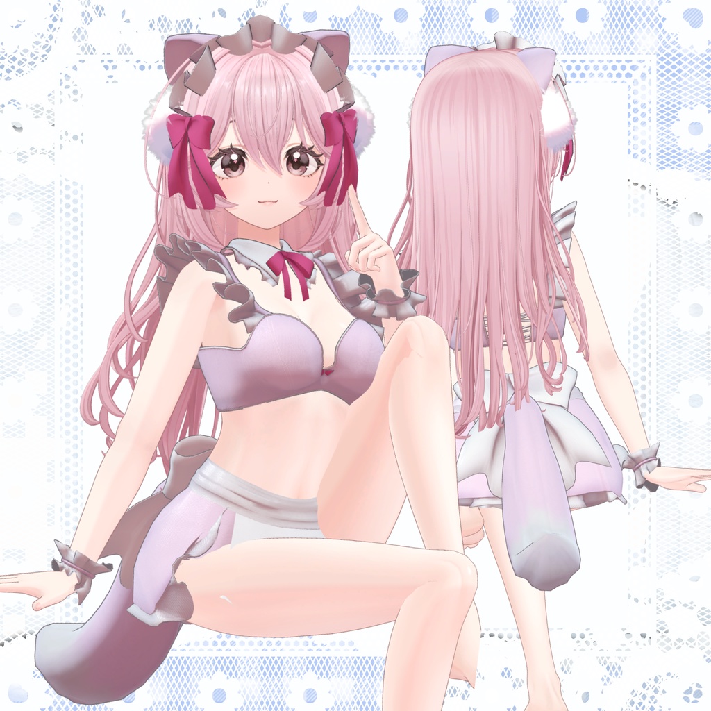 【新作40%OFFセール】おきらくニャーメイド【9アバター対応】