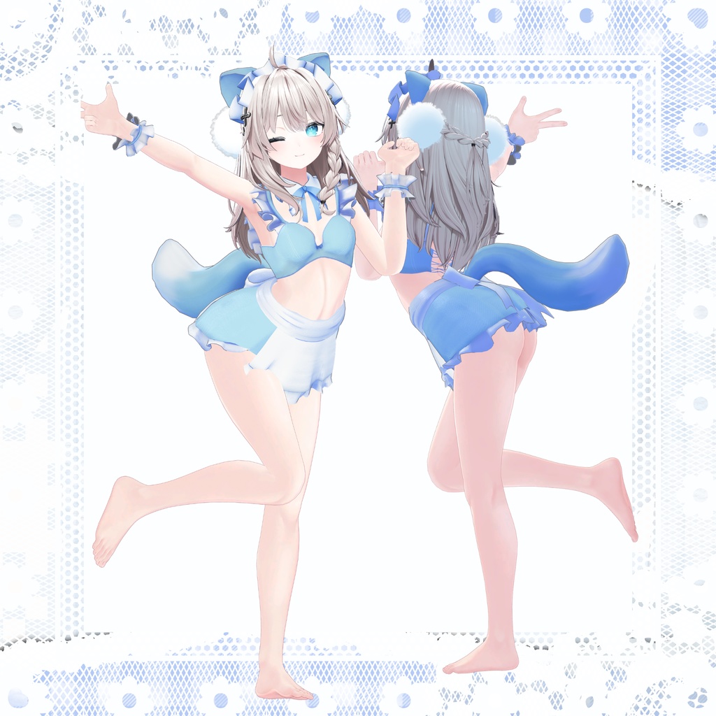 【新作40%OFFセール】おきらくニャーメイド【9アバター対応】