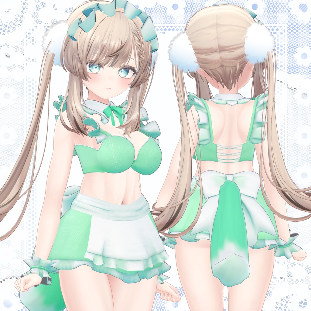 【新作40%OFFセール】おきらくニャーメイド【9アバター対応】