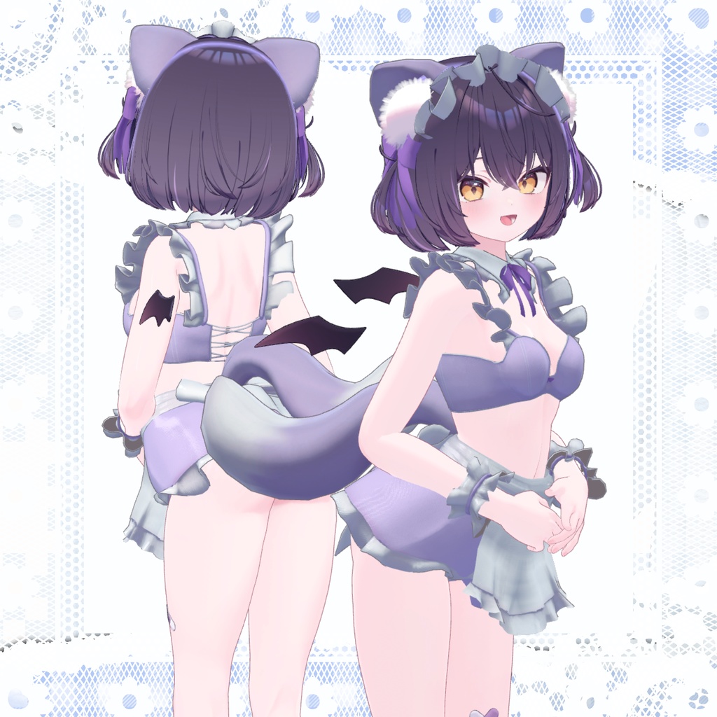 【新作40%OFFセール】おきらくニャーメイド【9アバター対応】