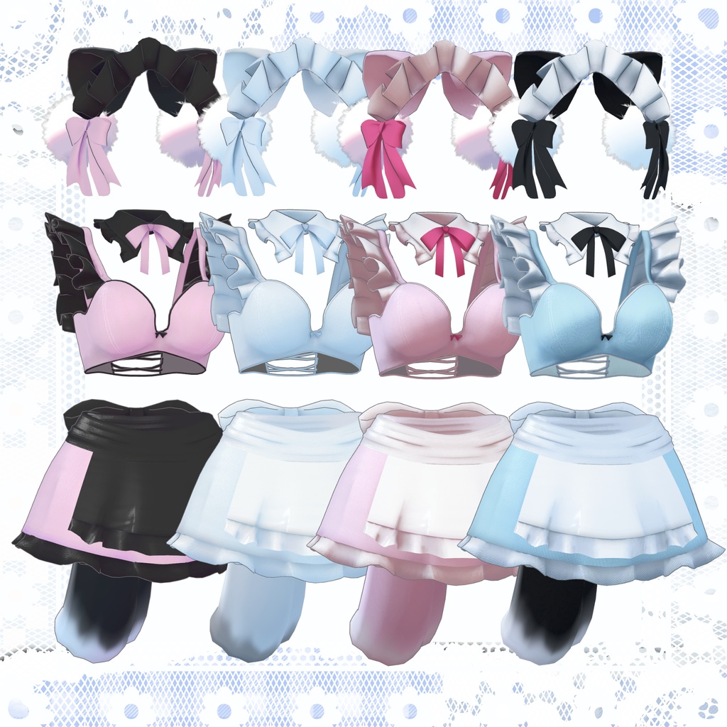 【新作40%OFFセール】おきらくニャーメイド【9アバター対応】