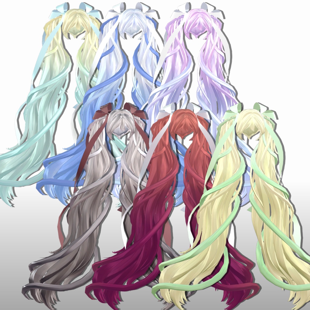 【SALE】୨♡୧Dream_veil୨♡୧ twintail【10avatar】