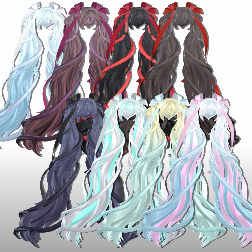 【SALE】୨♡୧Dream_veil୨♡୧ twintail【10avatar】