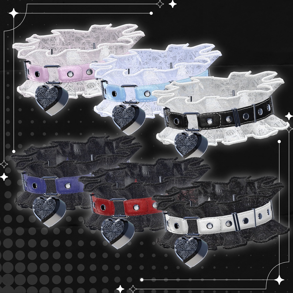 【フォロワー7000人記念FREE】Memory_C 【3Dモデルや写真を入れられるチョーカー&アクセサリ】