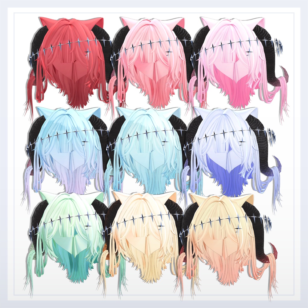 【ショップ1.5周年記念価格300円】Eterna_hair【16avatar】【VRChair】