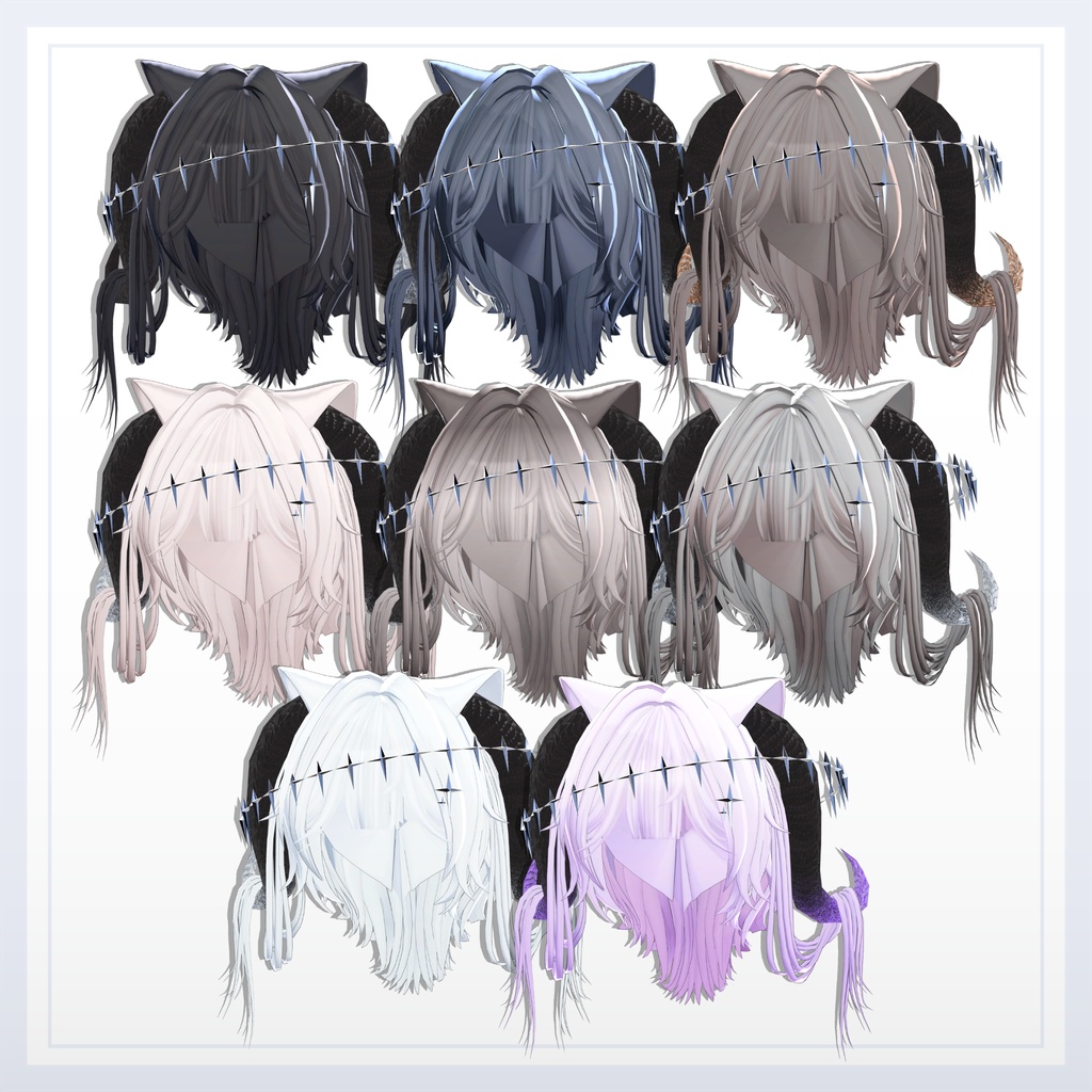 【ショップ1.5周年記念価格300円】Eterna_hair【16avatar】【VRChair】