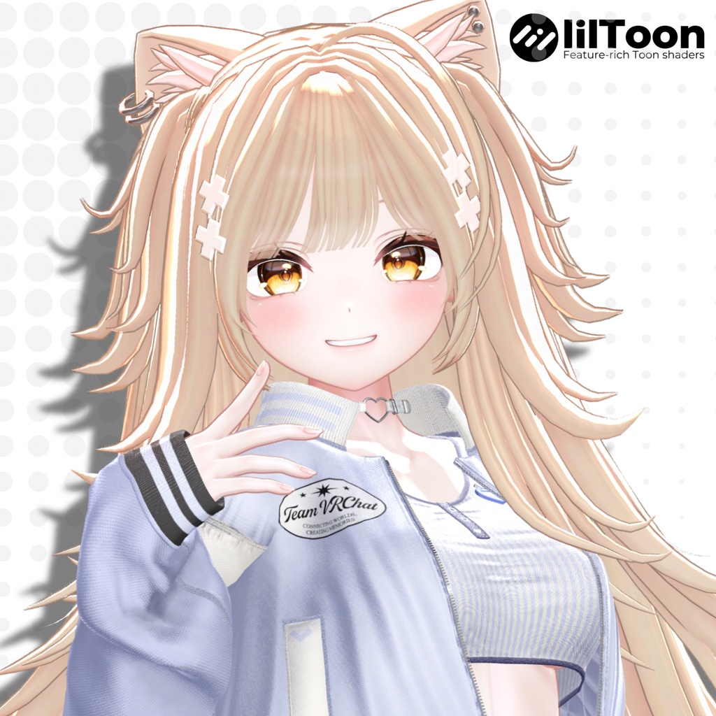 【発売記念sale】がるにゃん!~harf twin~【16avatar】【VRChair】